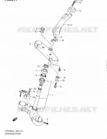COLONNE DE DIRECTION pour Suzuki INTRUDER 1800 2011