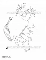 COUVERCLES DE CADRE AVANT (VZR1800ZL1 E24) pour Suzuki INTRUDER 1800 2011