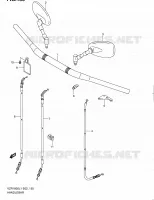 GUIDON (VZR1800L1 E19) pour Suzuki INTRUDER 1800 2011