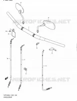 GUIDON (VZR1800L1 E24) pour Suzuki INTRUDER 1800 2011