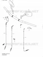 GUIDON (VZR1800ZL1 E02) pour Suzuki INTRUDER 1800 2011