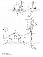 MAITRE CYLINDRE ARRIERE pour Suzuki INTRUDER 1800 2011