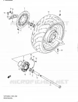 ROUE ARRIERE (VZR1800ZL1 E02) pour Suzuki INTRUDER 1800 2011