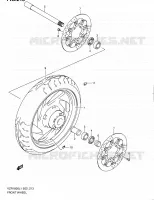 ROUE AVANT (VZR1800L1 E19) pour Suzuki INTRUDER 1800 2011