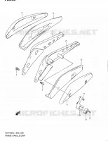 SUPPORT ARRIERE (VZR1800L1 E02) pour Suzuki INTRUDER 1800 2011