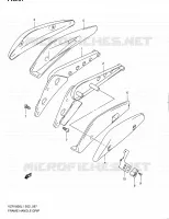SUPPORT ARRIERE (VZR1800L1 E24) pour Suzuki INTRUDER 1800 2011