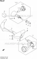 CLIGNOTANTS (VZR1800ZL2 E24) pour Suzuki INTRUDER 1800 2012