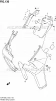COUVERCLES DE CADRE AVANT (VZR1800L2 E02) pour Suzuki INTRUDER 1800 2012