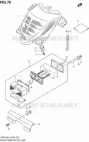 ENSEMBLE FEU ARRIERE (VZR1800L2 E02) pour Suzuki INTRUDER 1800 2012