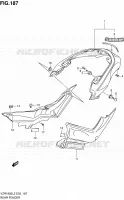 GARDE BOUE ARRIERE (VZR1800L2 E02) pour Suzuki INTRUDER 1800 2012