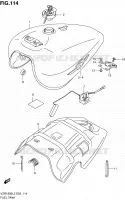 RESERVOIR D'ESSENCE (VZR1800L2 E02) pour Suzuki INTRUDER 1800 2012
