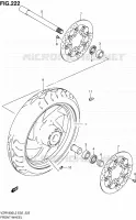 ROUE AVANT (VZR1800L2 E02) pour Suzuki INTRUDER 1800 2012