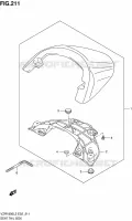 CAPOT DE SELLE (VZR1800L2 E19) pour Suzuki INTRUDER 1800 2012