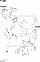 CARENAGES ARRIERE (VZR1800ZL2 E51) pour Suzuki INTRUDER 1800 2012