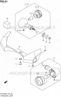 CLIGNOTANTS (VZR1800L2 E19) pour Suzuki INTRUDER 1800 2012