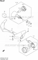 CLIGNOTANTS (VZR1800ZL2 E24) pour Suzuki INTRUDER 1800 2012