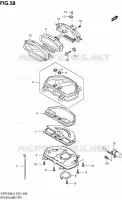 COMPTEUR (VZR1800ZUFL2 E19) pour Suzuki INTRUDER 1800 2012
