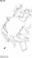 COUVERCLES DE CADRE AVANT (VZR1800L2 E19) pour Suzuki INTRUDER 1800 2012