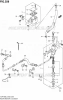 MAITRE CYLINDRE ARRIERE (VZR1800L2 E19) pour Suzuki INTRUDER 1800 2012