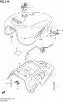 RESERVOIR D'ESSENCE (VZR1800L2 E02) pour Suzuki INTRUDER 1800 2012