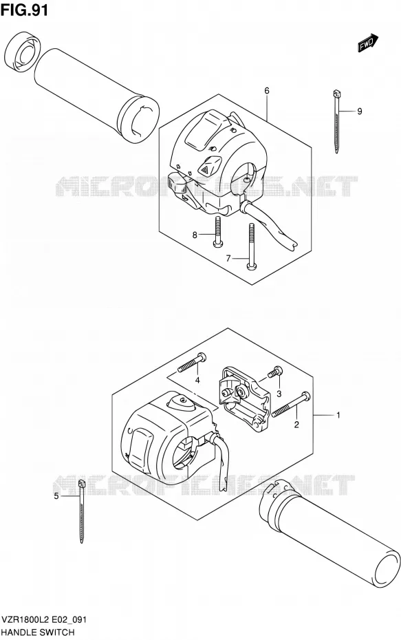 COMMODOS (VZR1800L2 E19) Suzuki MOTO 1800 INTRUDER 2012  VZR1800L2/VZR1800ZL2(E51)