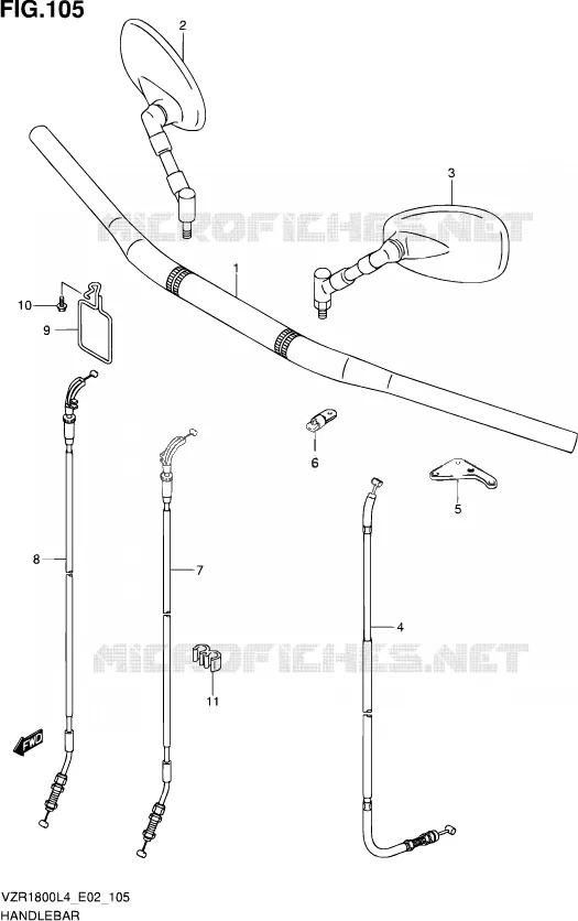 GUIDON Suzuki MOTO 1800 INTRUDER 2014  VZR1800 L4 (E02)