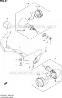 CLIGNOTANTS (VZR1800ZL4 E02) pour Suzuki INTRUDER 1800 2014