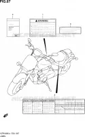 ETIQUETTE pour Suzuki INTRUDER 1800 2014