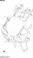 COUVERCLES DE CADRE AVANT (VZR1800L4 E28) pour Suzuki INTRUDER 1800 2014