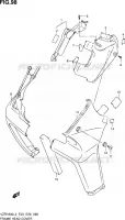 COUVERCLES DE CADRE AVANT (VZR1800ZL4 E33) pour Suzuki INTRUDER 1800 2014