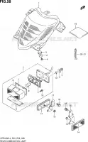 ENSEMBLE FEU ARRIERE (VZR1800ZL4 E28) pour Suzuki INTRUDER 1800 2014