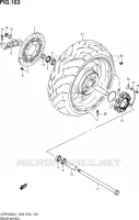 ROUE ARRIERE (VZR1800L4 E03) pour Suzuki INTRUDER 1800 2014