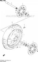 ROUE AVANT (VZR1800L4 E28) pour Suzuki INTRUDER 1800 2014