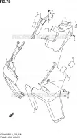 COUVERCLES DE CADRE AVANT pour Suzuki INTRUDER 1800 2014