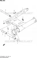 BRAS OSCILLANT ARRIERE pour Suzuki BOULEVARD 1800 2014