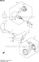 CLIGNOTANTS (VZR1800BZL4 E03) pour Suzuki BOULEVARD 1800 2014