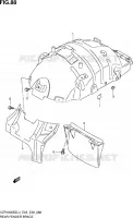 SUPPORT GARDE BOUE ARRIERE pour Suzuki BOULEVARD 1800 2014