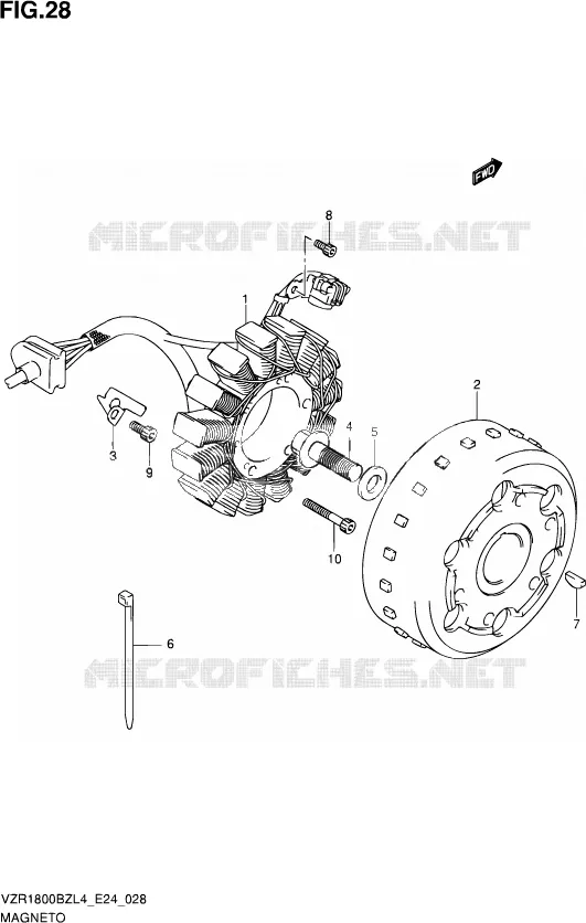 ALLUMAGE ROTOR - STATOR Suzuki MOTO 1800 BOULEVARD 2014  VZR1800BZ L4 (E24)