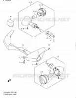 CLIGNOTANTS (VZR1800ZL1 E19) pour Suzuki INTRUDER 1800 2012