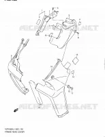 COUVERCLES DE CADRE AVANT (VZR1800ZL1 E02) pour Suzuki INTRUDER 1800 2012