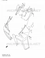 COUVERCLES DE CADRE AVANT (VZR1800ZL1 E24) pour Suzuki INTRUDER 1800 2012