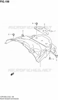 BAVETTE ARRIERE pour Suzuki INTRUDER 1800 2012