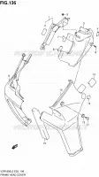 COUVERCLES DE CADRE AVANT (VZR1800L2 E02) pour Suzuki INTRUDER 1800 2012