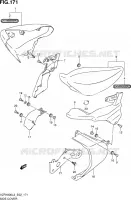 CARENAGES ARRIERE (VZR1800L3 E19) pour Suzuki INTRUDER 1800 2013
