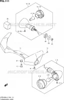 CLIGNOTANTS (VZR1800L3 E19) pour Suzuki INTRUDER 1800 2013