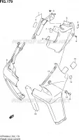 COUVERCLES DE CADRE AVANT (VZR1800L3 E02) pour Suzuki INTRUDER 1800 2013