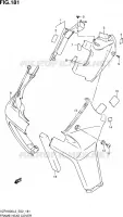 COUVERCLES DE CADRE AVANT (VZR1800L3 E24) pour Suzuki INTRUDER 1800 2013