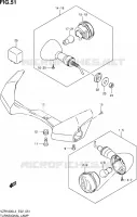 CLIGNOTANTS (VZR1800ZL4 E02) pour Suzuki INTRUDER 1800 2014