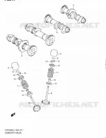 ARBRE A CAMES   VALVE pour Suzuki INTRUDER 1800 2011