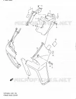 COUVERCLES DE CADRE AVANT (VZR1800L1 E02) pour Suzuki INTRUDER 1800 2011